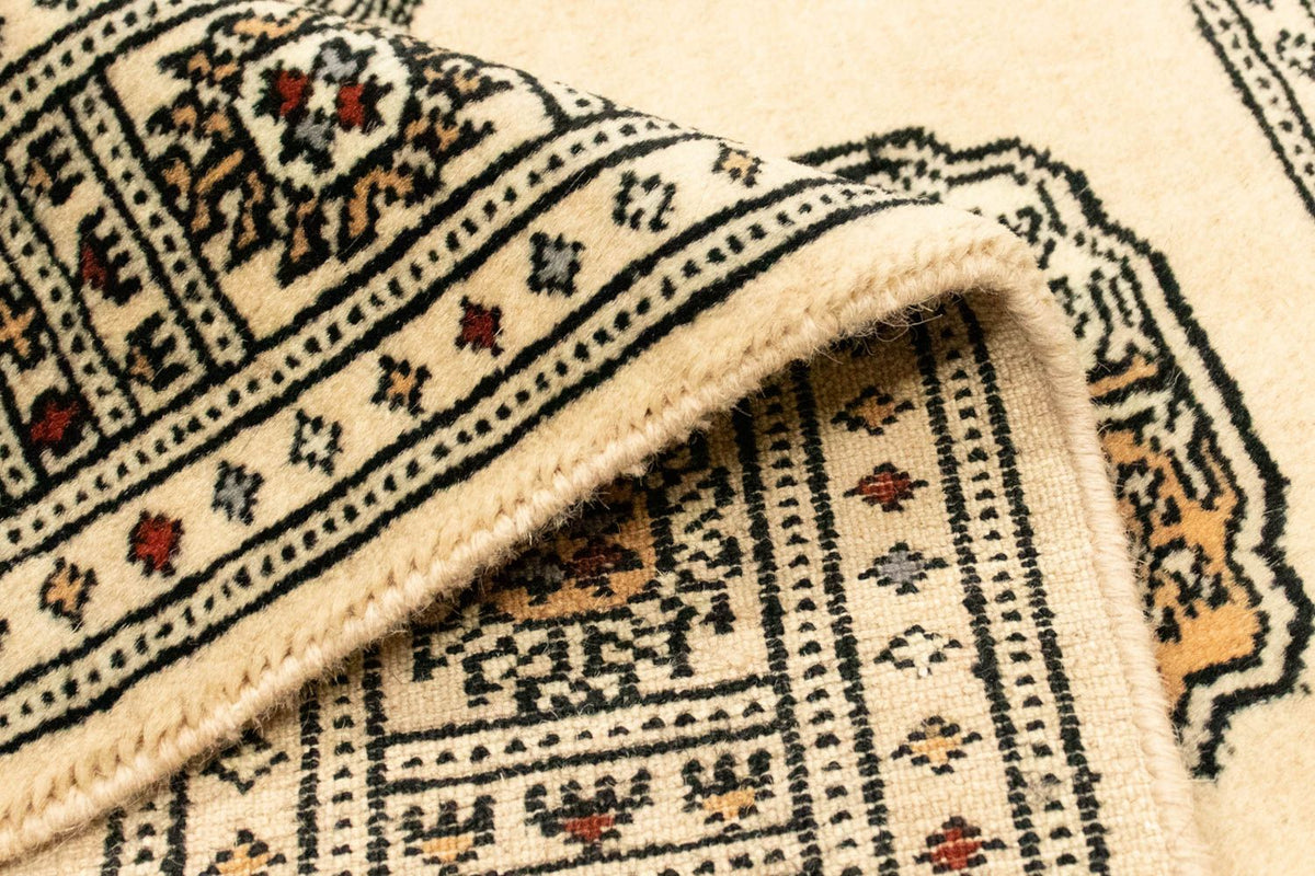 Afghansk matta - Bukhara - 129 x 78 cm - beige
