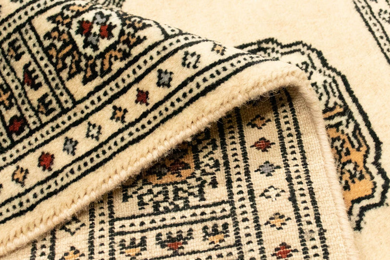 Afghansk matta - Bukhara - 129 x 78 cm - beige