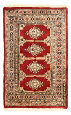 Afghansk matta - Bukhara - 123 x 78 cm - röd
