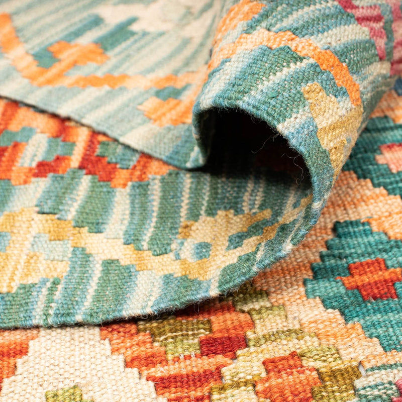 Kelim Carpet - Splash - 341 x 263 cm - flerfärgad