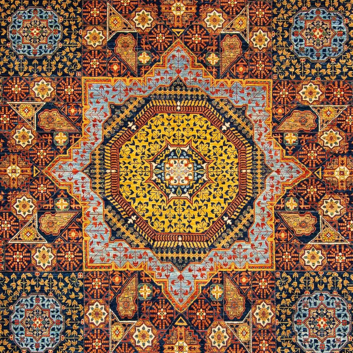 Ziegler Carpet - 415 x 298 cm - blå