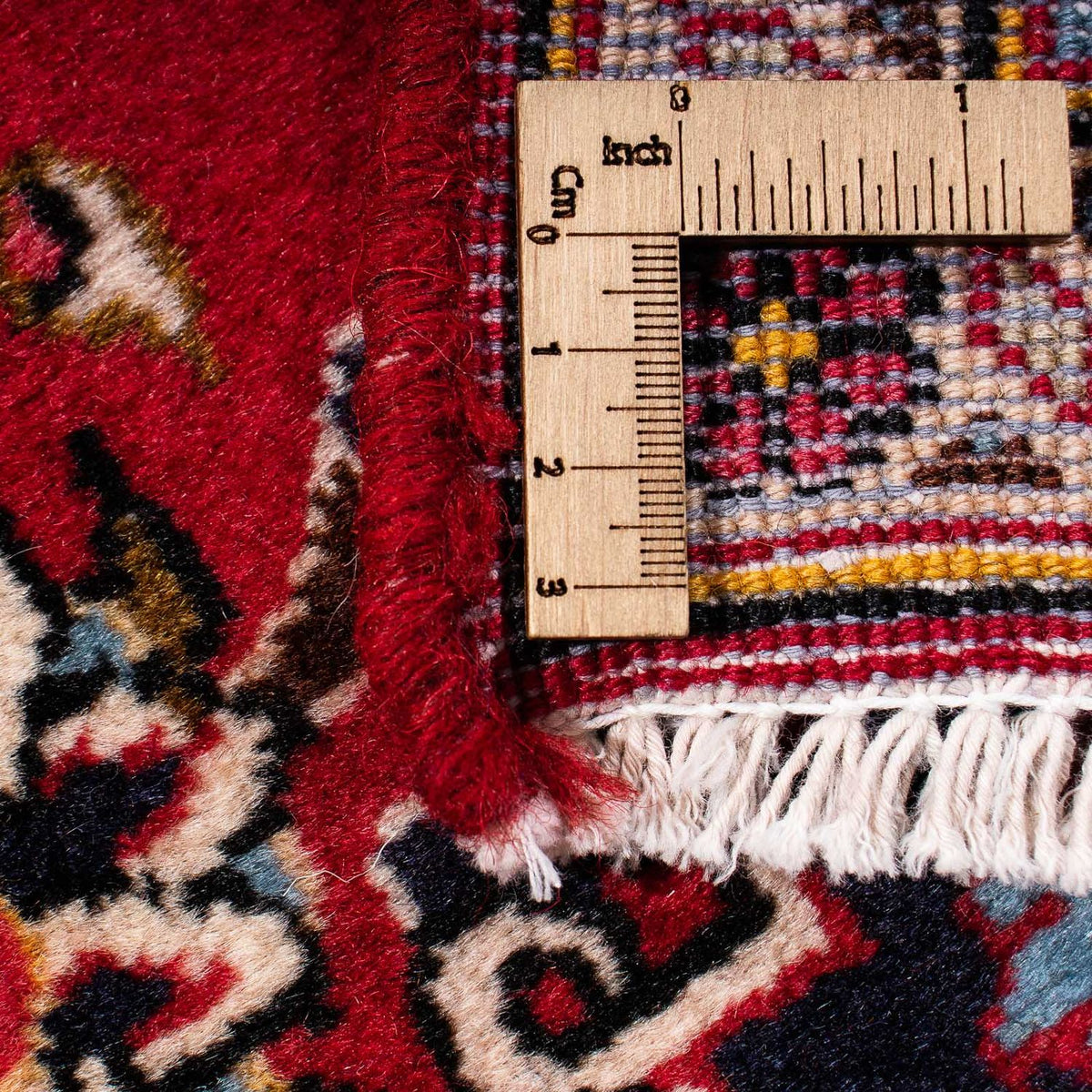 Persiska mattor - Keshan - 354 x 253 cm - mörkröd