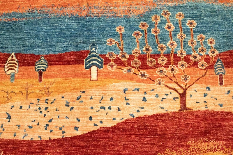 Gabbeh-matta - Loribaft Persian - 204 x 150 cm - flerfärgad