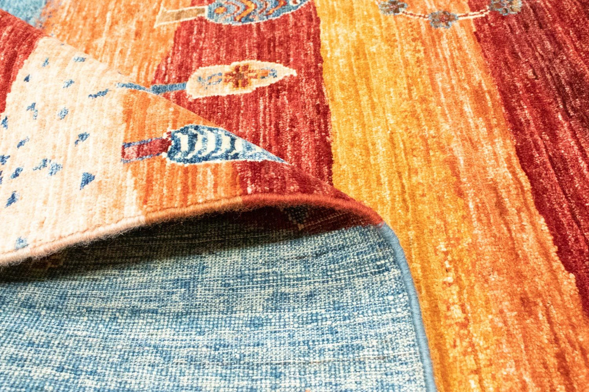 Gabbeh-matta - Loribaft Persian - 197 x 155 cm - flerfärgad