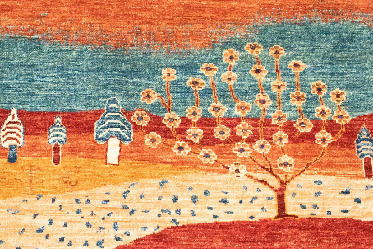 Gabbeh-matta - Loribaft Persian - 206 x 157 cm - flerfärgad