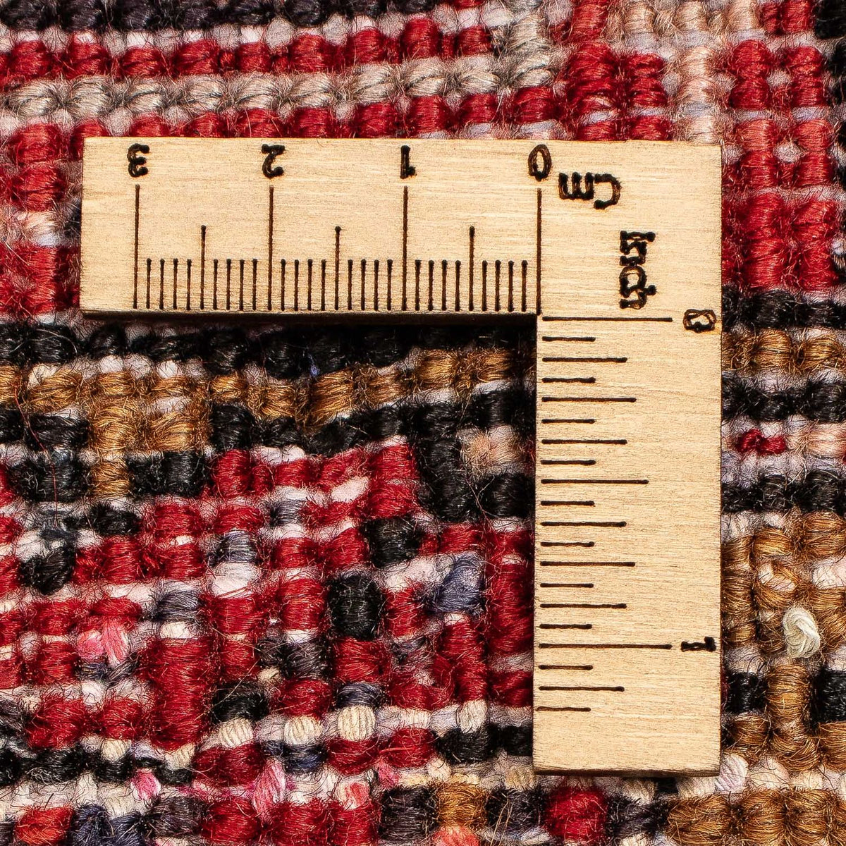 Persisk matta - Nomadic - 387 x 307 cm - mörkröd