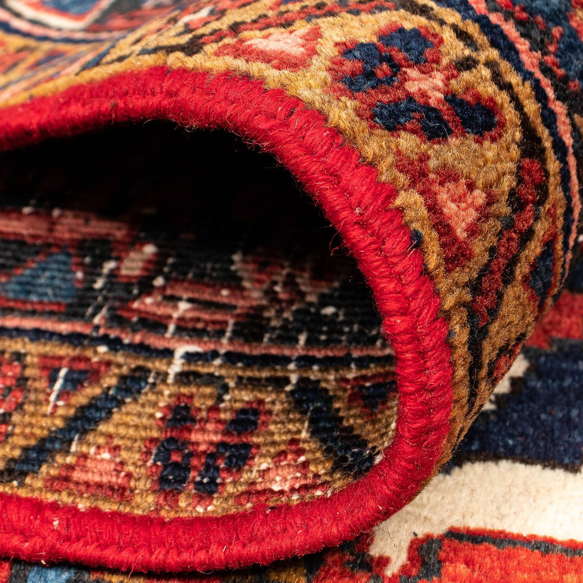 Persisk matta - Nomadic - 405 x 296 cm - mörkröd