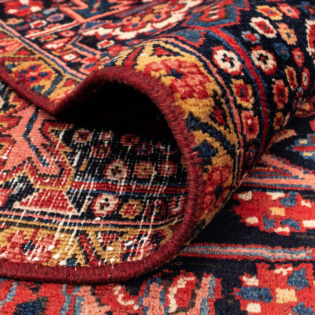 Persisk matta - Nomadic - 373 x 268 cm - mörkröd