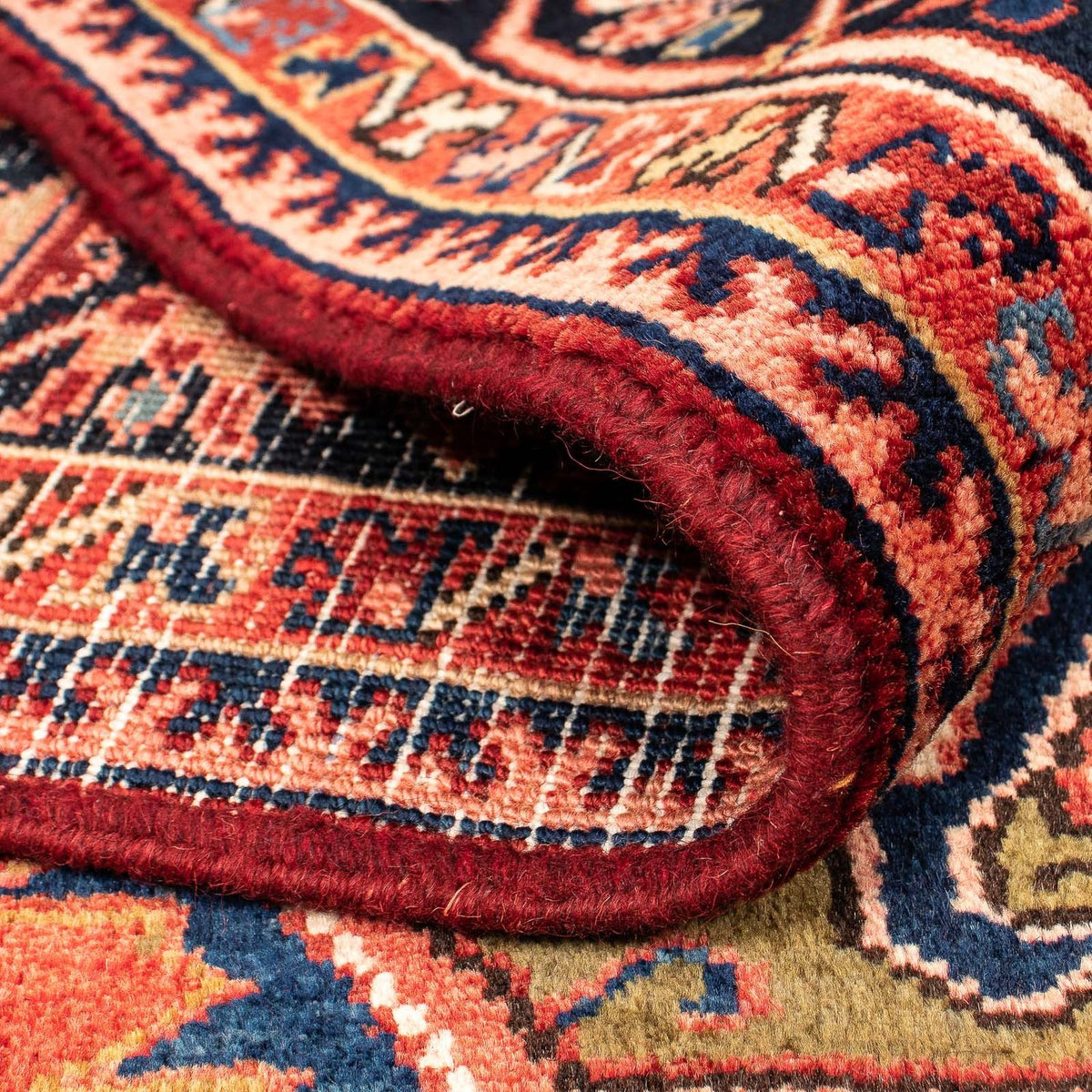 Persisk matta - Nomadic - 377 x 280 cm - mörkröd