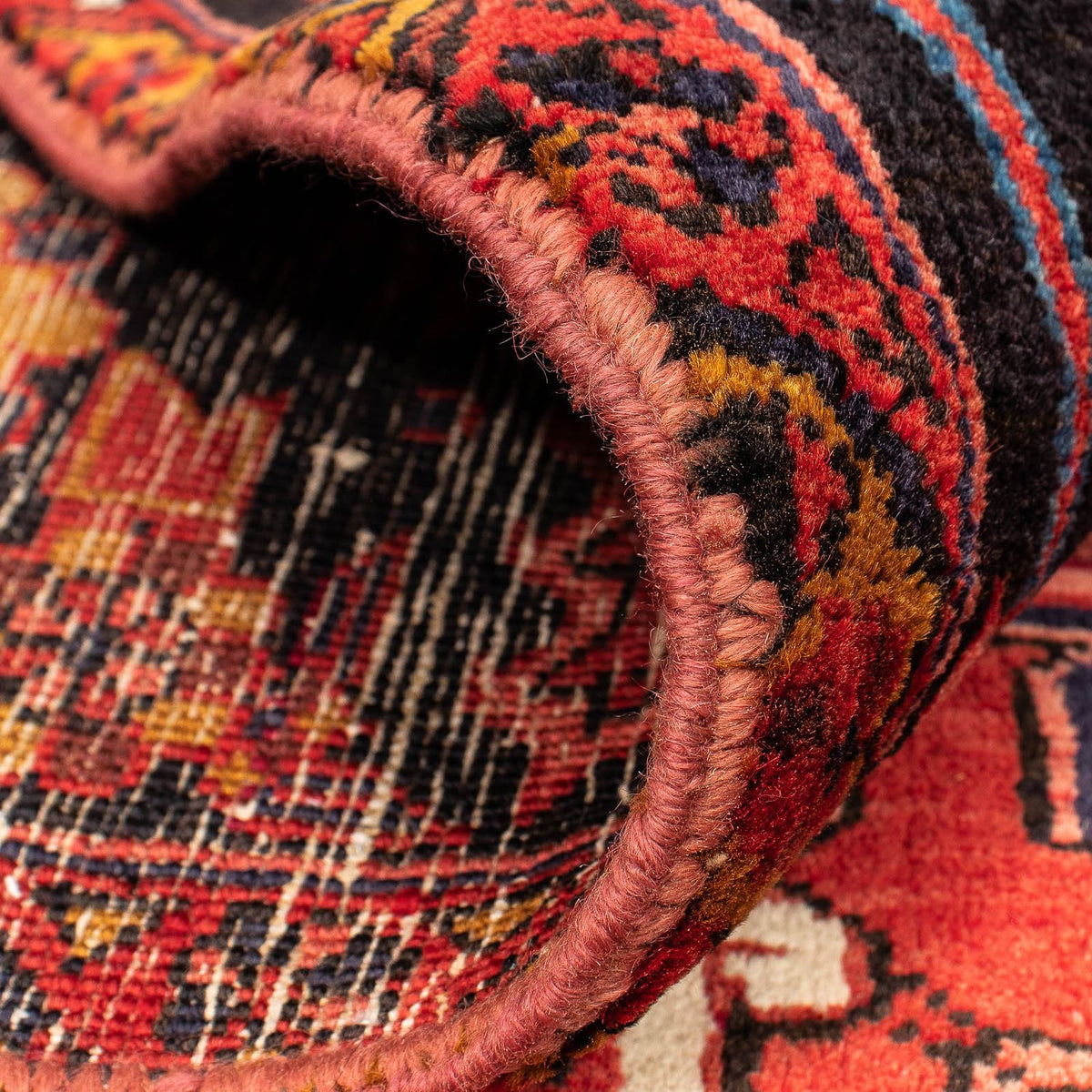 Persisk matta - Nomadic - 391 x 286 cm - mörkröd