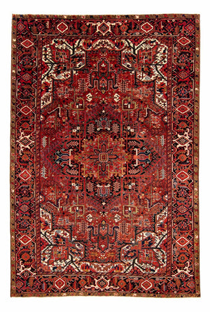 Persisk matta - Nomadic - 380 x 260 cm - mörkröd