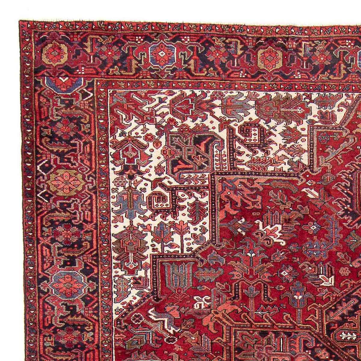 Persisk matta - Nomadic - 346 x 255 cm - mörkröd