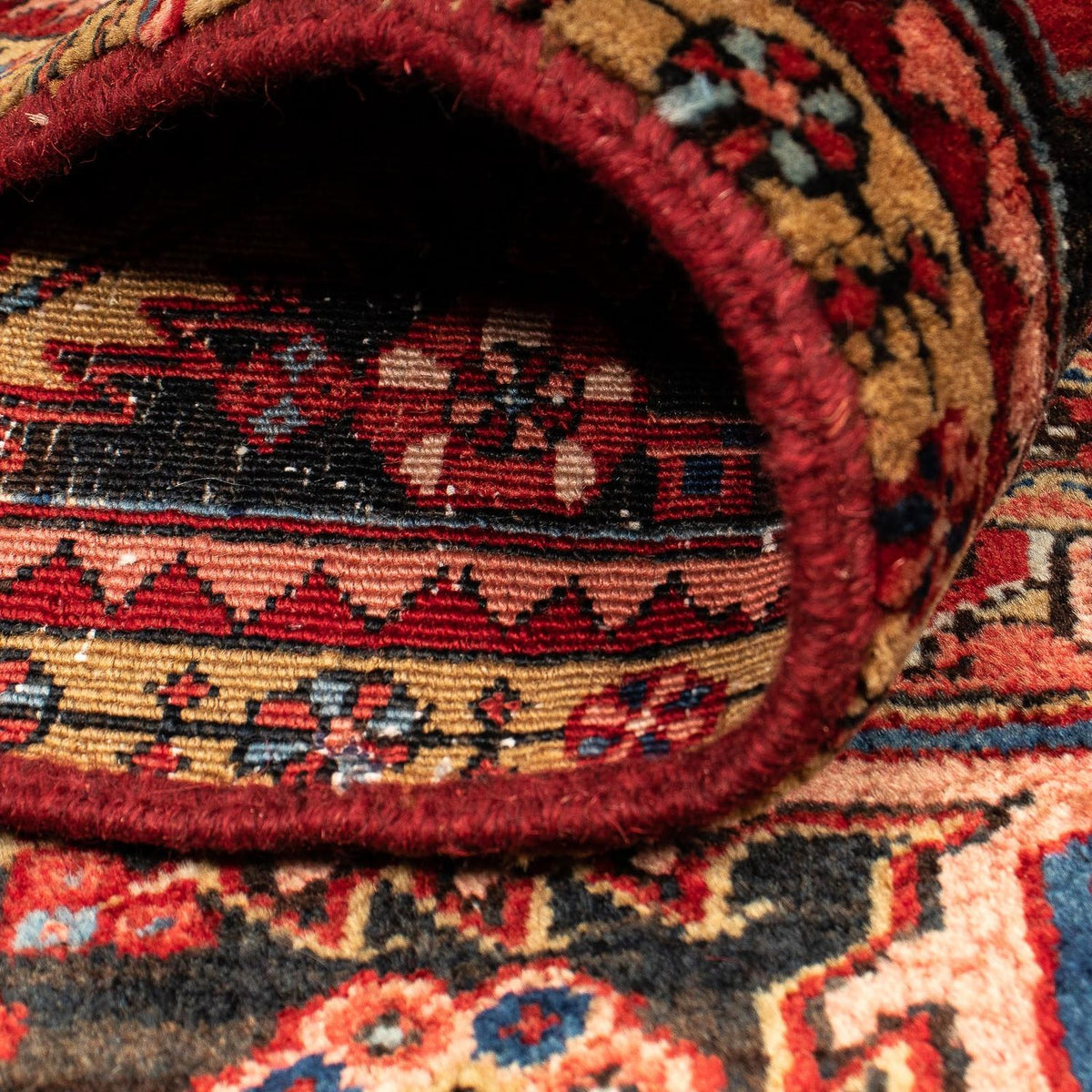 Persisk matta - Nomadic - 397 x 304 cm - mörkröd