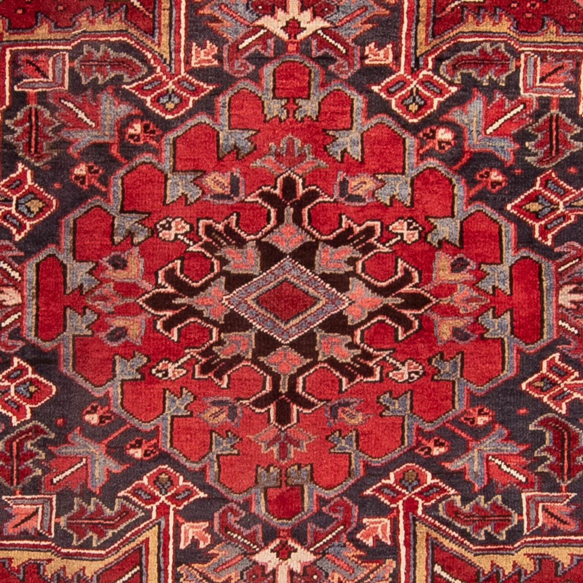 Persisk matta - Nomadic - 345 x 237 cm - mörkröd