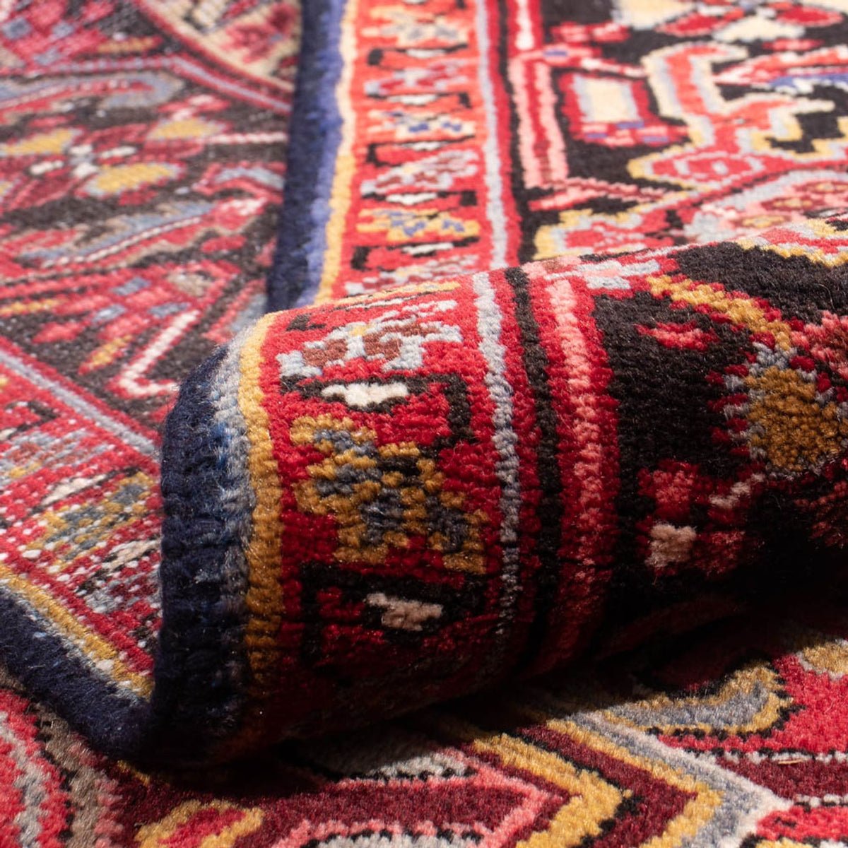 Persisk matta - Nomadic - 345 x 247 cm - mörkröd