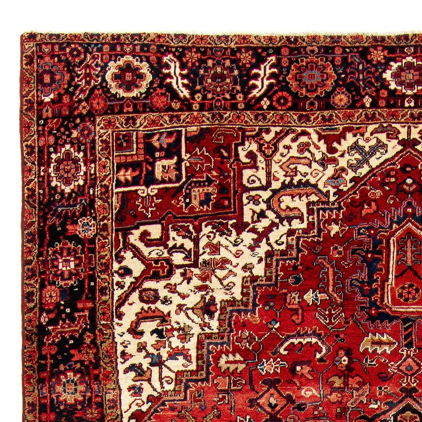Persisk matta - Nomadic - 384 x 280 cm - mörkröd