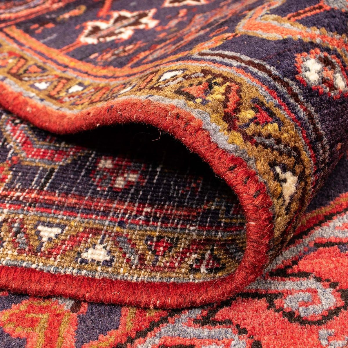 Persisk matta - Nomadic - 428 x 315 cm - mörkröd