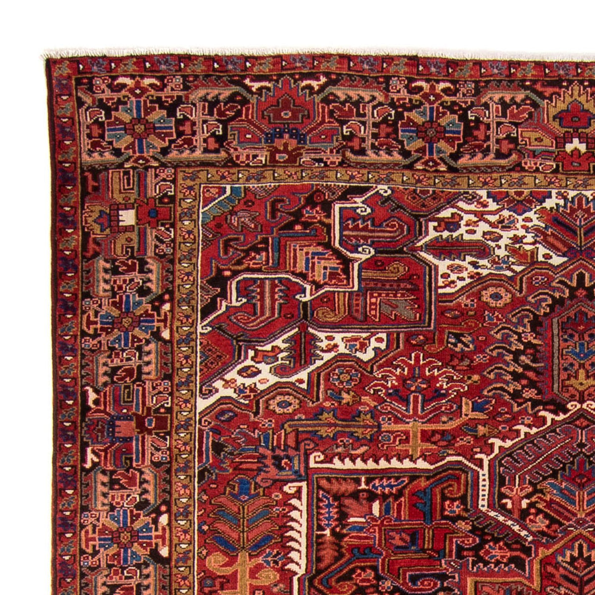 Persisk matta - Nomadic - 330 x 250 cm - mörkröd