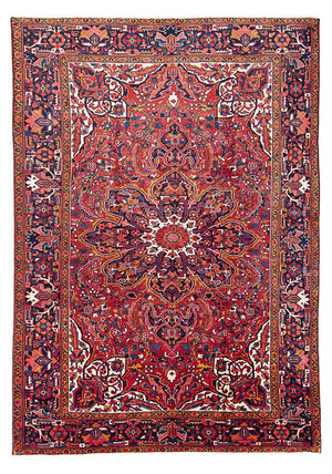 Persisk matta - Nomadic - 355 x 257 cm - ljusröd