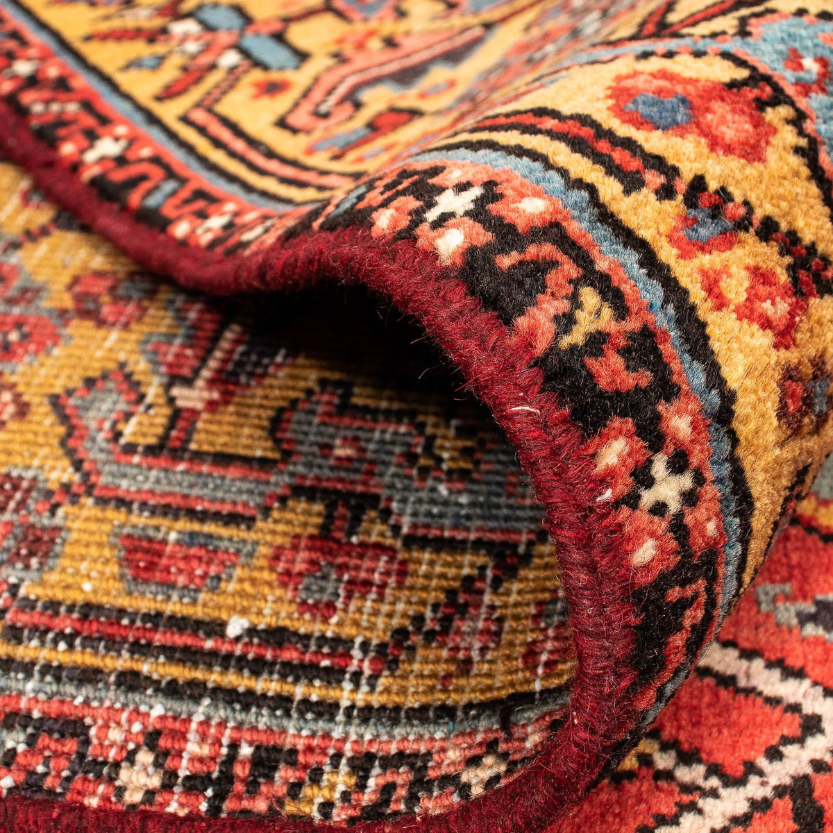 Persisk matta - Nomadic - 388 x 282 cm - mörkröd