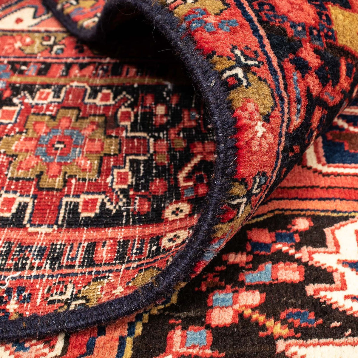 Persisk matta - Nomadic - 382 x 286 cm - mörkröd