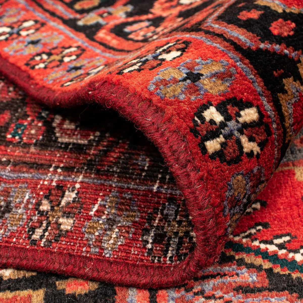 Persisk matta - Nomadic - 390 x 295 cm - mörkröd