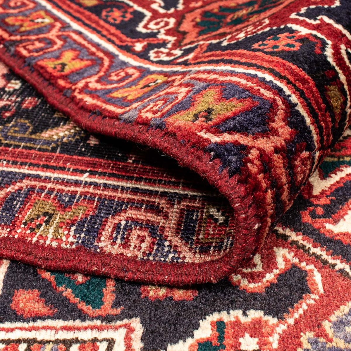 Persisk matta - Nomadic - 400 x 310 cm - mörkröd