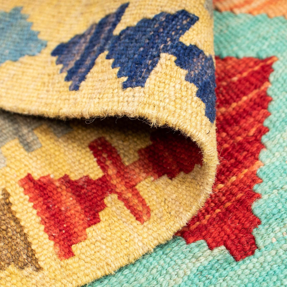 Kelim Carpet - Splash - 125 x 80 cm - flerfärgad