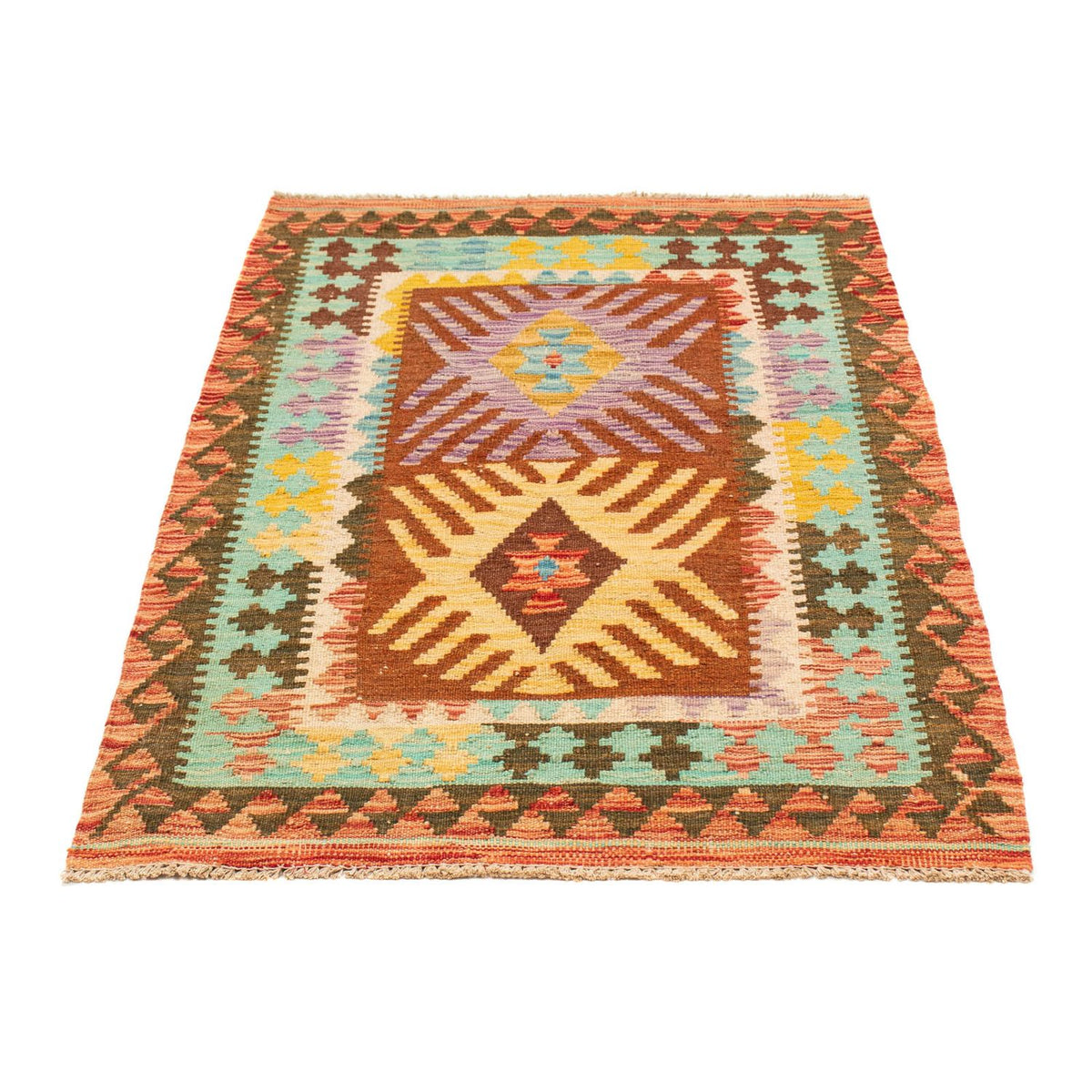 Kelim Carpet - Splash - 125 x 80 cm - flerfärgad