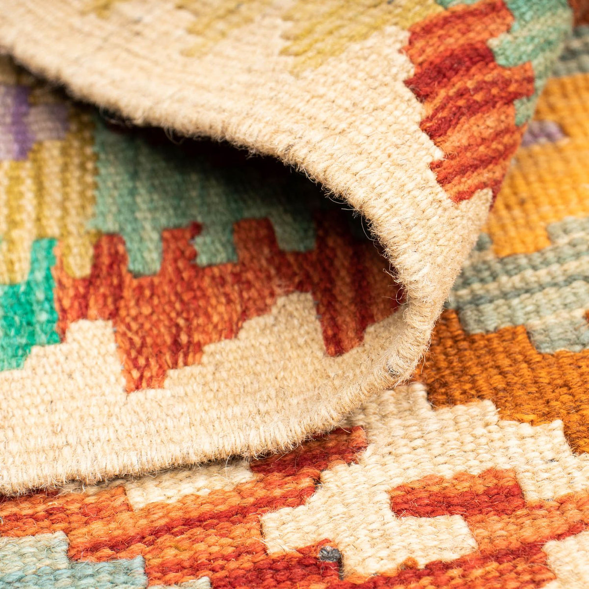 Kelim Carpet - Splash - 125 x 80 cm - flerfärgad