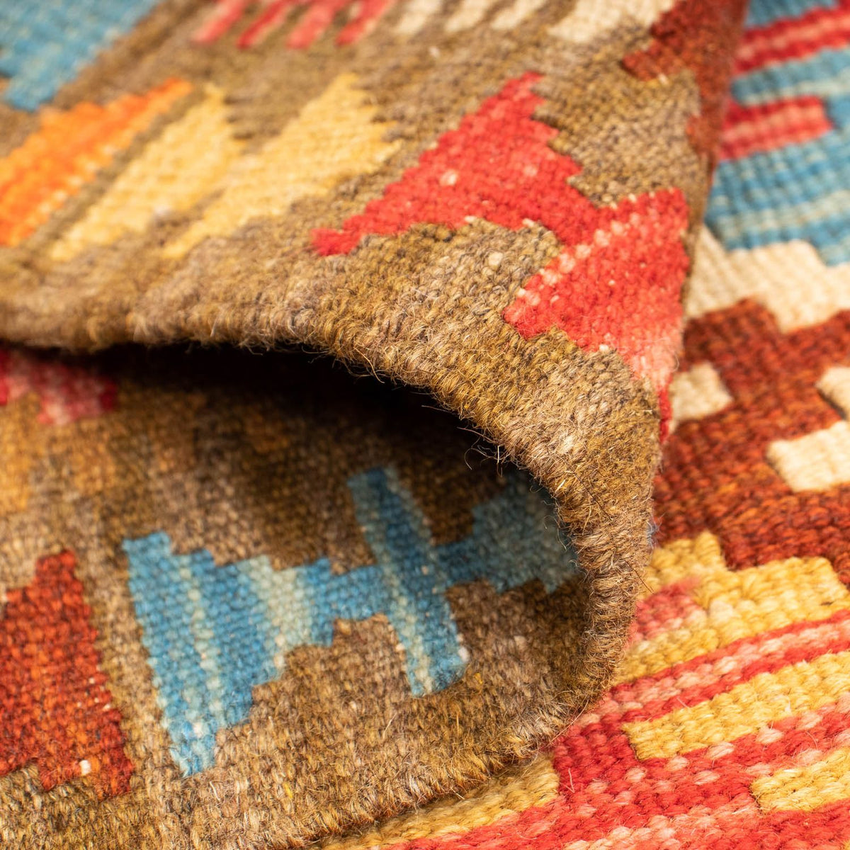 Kelim Carpet - Splash - 121 x 85 cm - flerfärgad