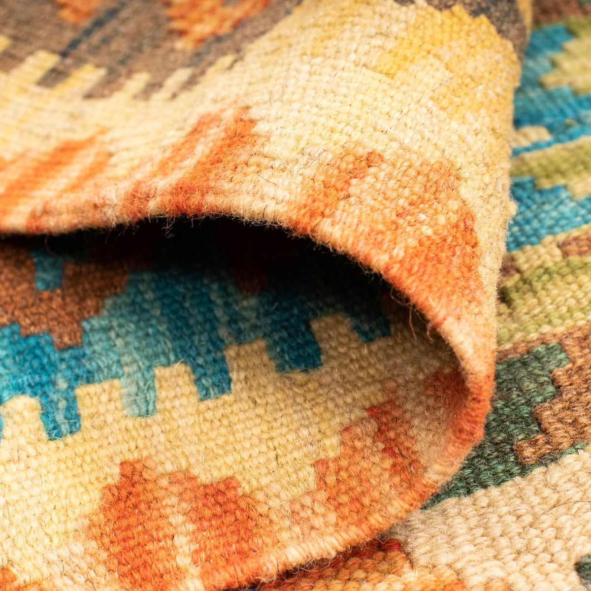 Kelim Carpet - Splash - 125 x 80 cm - flerfärgad