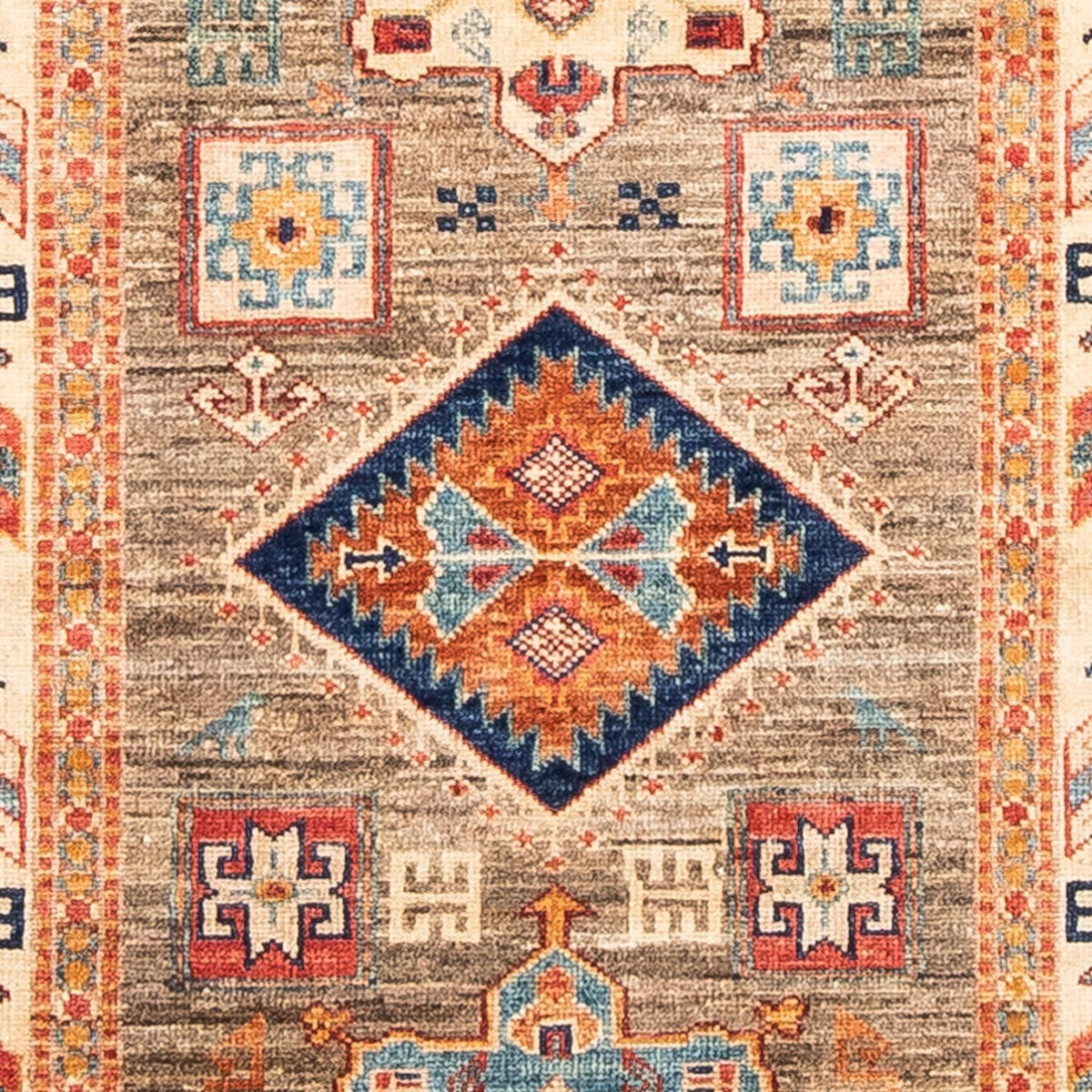 Runner Ziegler Carpet - Kazak - 249 x 73 cm - ljusbrun
