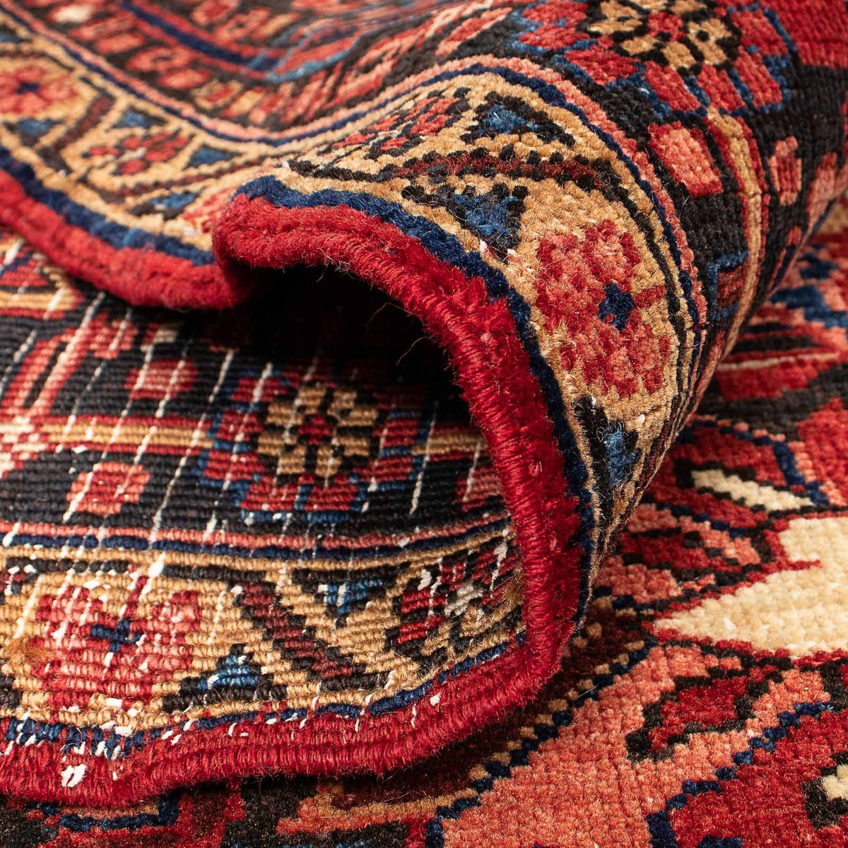 Persisk matta - Nomadic - 347 x 244 cm - mörkröd