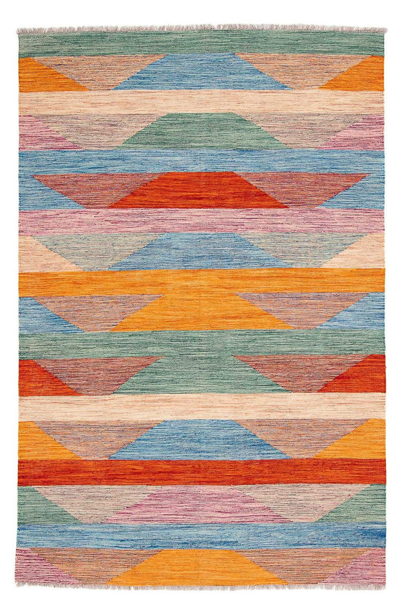 Kelim Carpet - Splash - 244 x 159 cm - flerfärgad