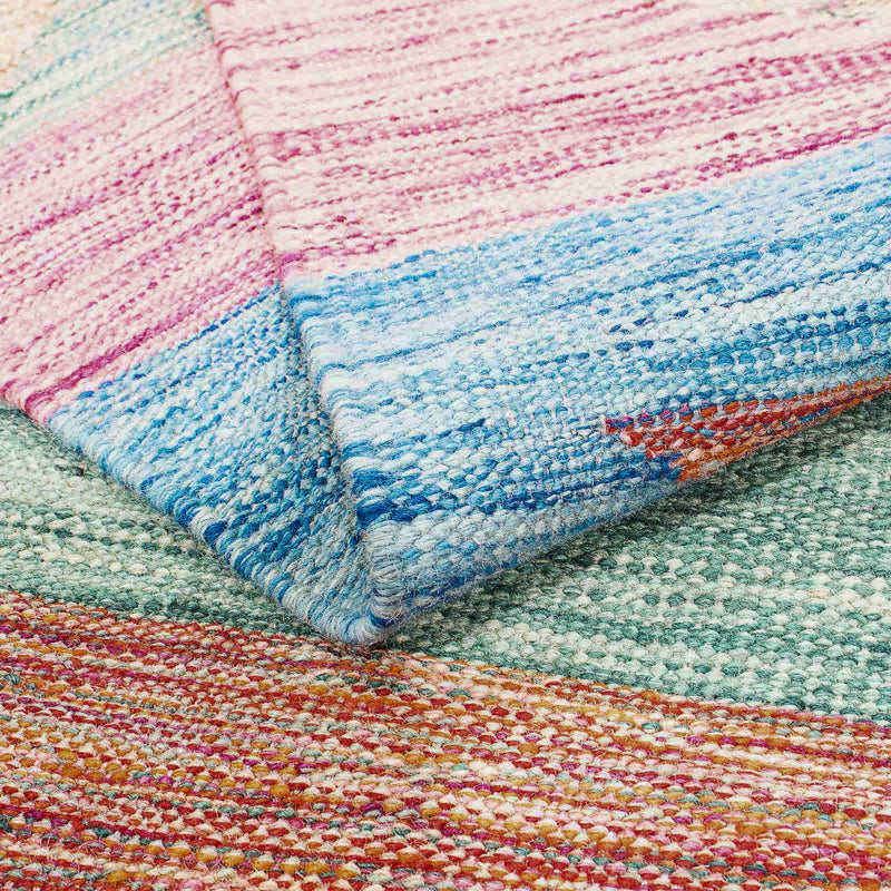 Kelim Carpet - Splash - 244 x 159 cm - flerfärgad