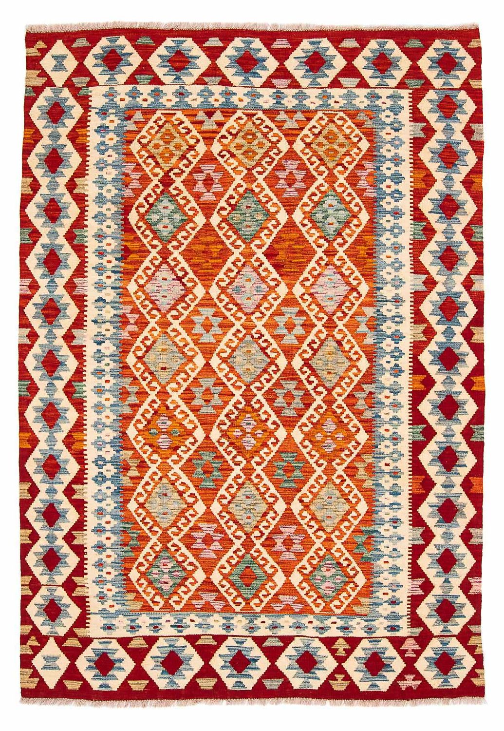 Kelim Carpet - Splash - 236 x 172 cm - flerfärgad