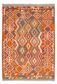Kelim Carpet - Splash - 250 x 180 cm - flerfärgad