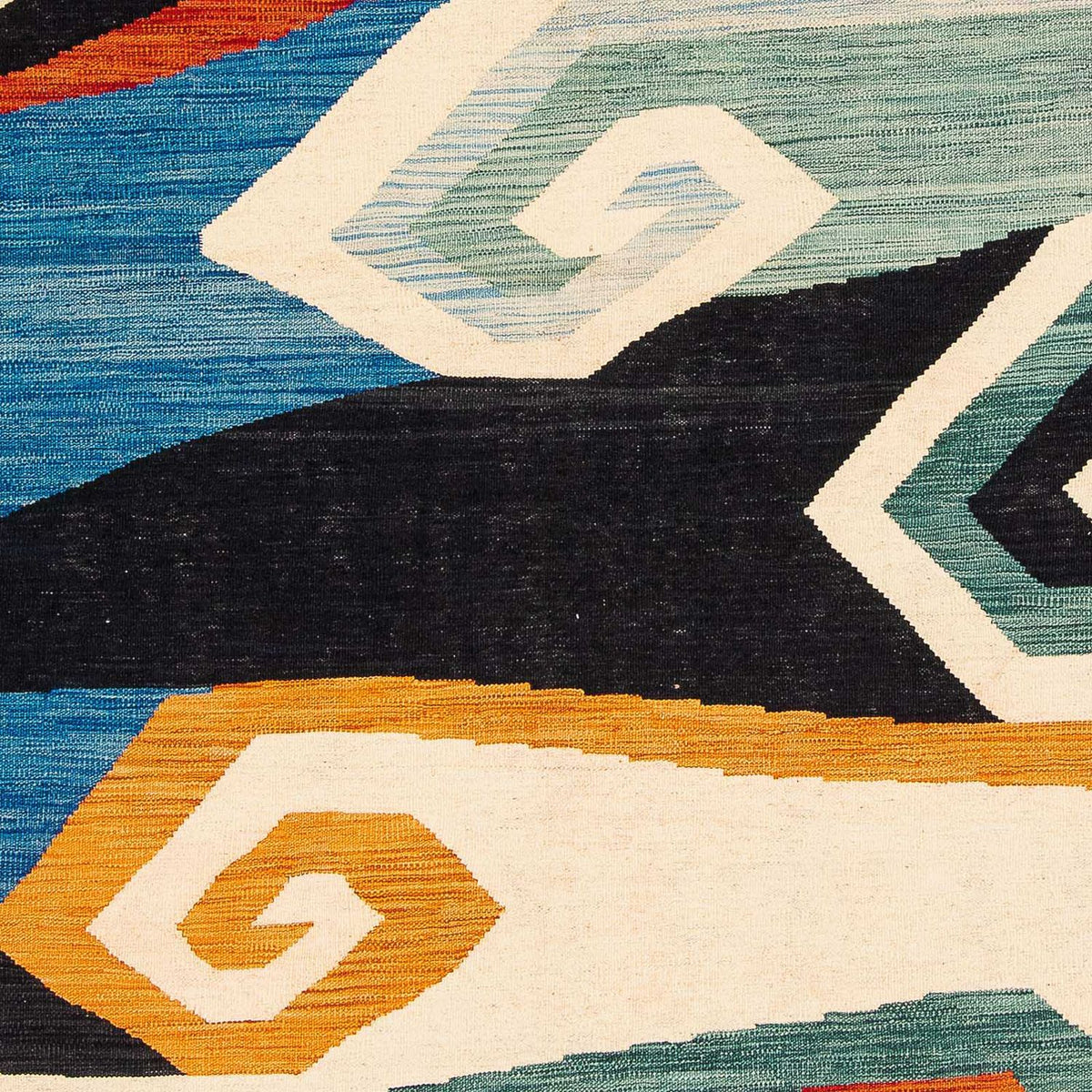 Kelim Carpet - Splash - 243 x 179 cm - flerfärgad