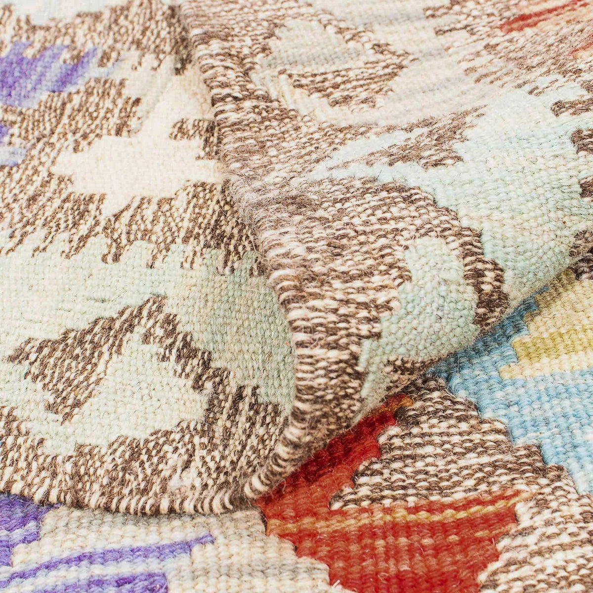 Kelim Carpet - Splash - 205 x 156 cm - flerfärgad