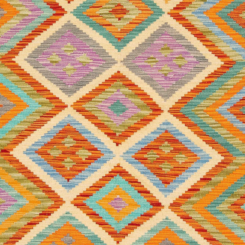 Kelim Carpet - Splash - 246 x 185 cm - flerfärgad