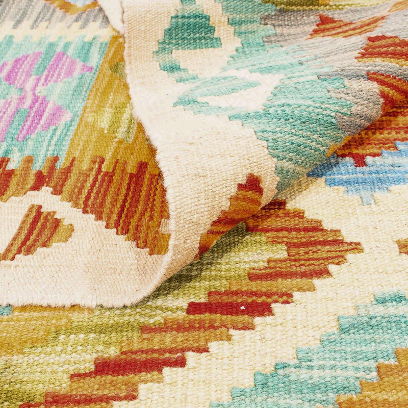 Kelim Carpet - Splash - 246 x 185 cm - flerfärgad