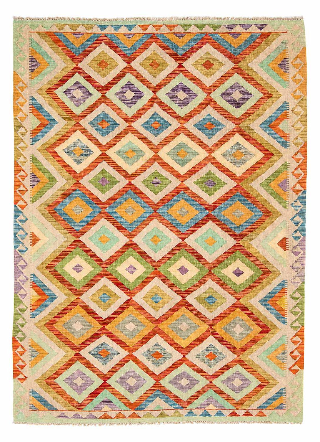 Kelim Carpet - Splash - 241 x 171 cm - flerfärgad