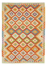 Kelim Carpet - Splash - 241 x 171 cm - flerfärgad