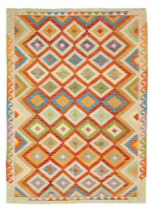 Kelim Carpet - Splash - 241 x 171 cm - flerfärgad