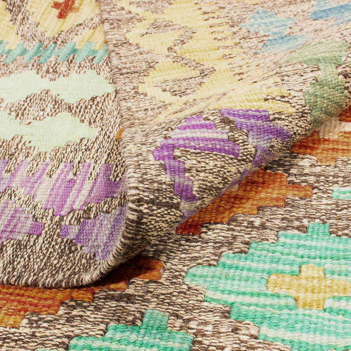 Kelim Carpet - Splash - 234 x 169 cm - flerfärgad