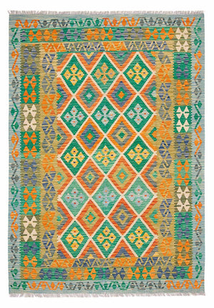 Kelim Carpet - Splash - 245 x 185 cm - flerfärgad