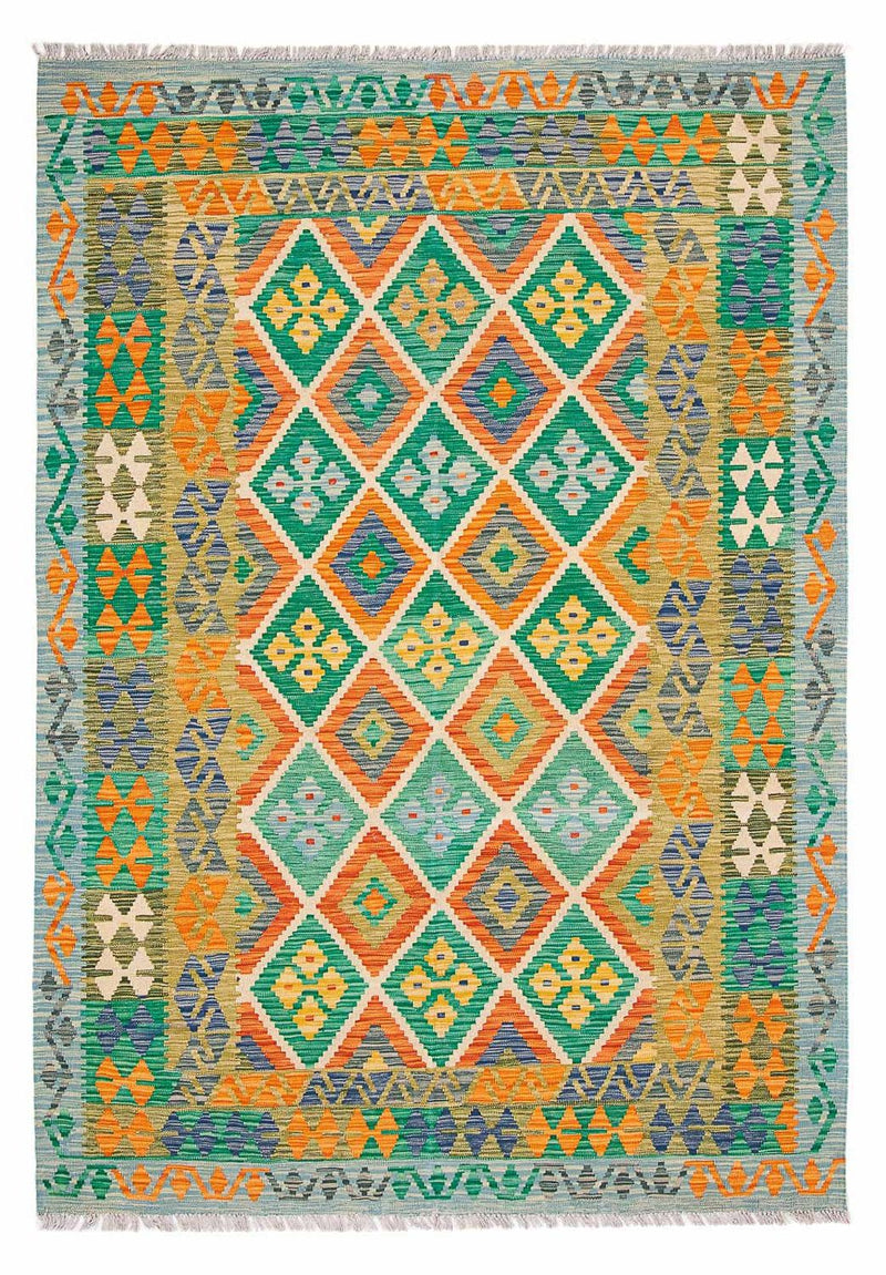 Kelim Carpet - Splash - 245 x 185 cm - flerfärgad