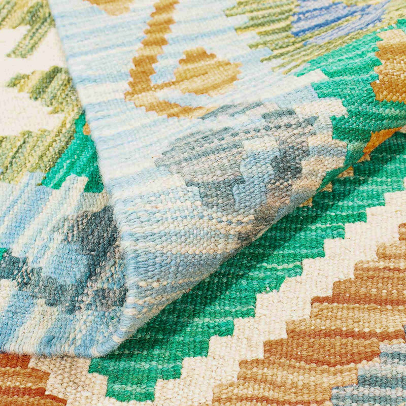 Kelim Carpet - Splash - 245 x 185 cm - flerfärgad