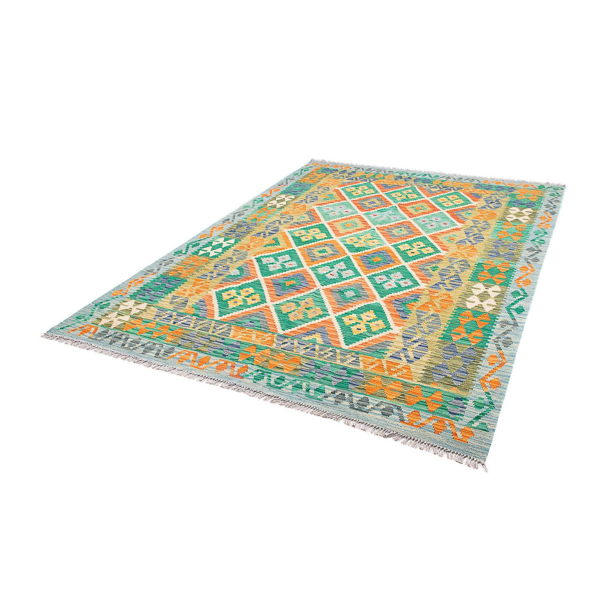 Kelim Carpet - Splash - 245 x 185 cm - flerfärgad